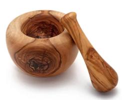 Mortier Pilon en Bois d’Olivier