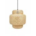Suspension Bambou Tressée Design Luminaire Bohème Chic Ø 45