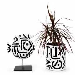 graphique Poisson cache pot assoortis