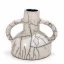 Raku à doubles anses Céramique artisanale H 20 cm