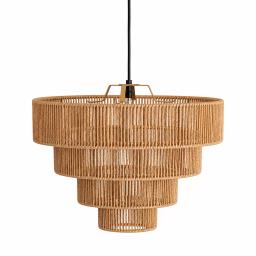 Suspension Bohème Chic en Corde Naturelle Design Moderne Multiniveaux