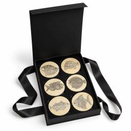 Sous-tasses en Verre à la feuille d’argent