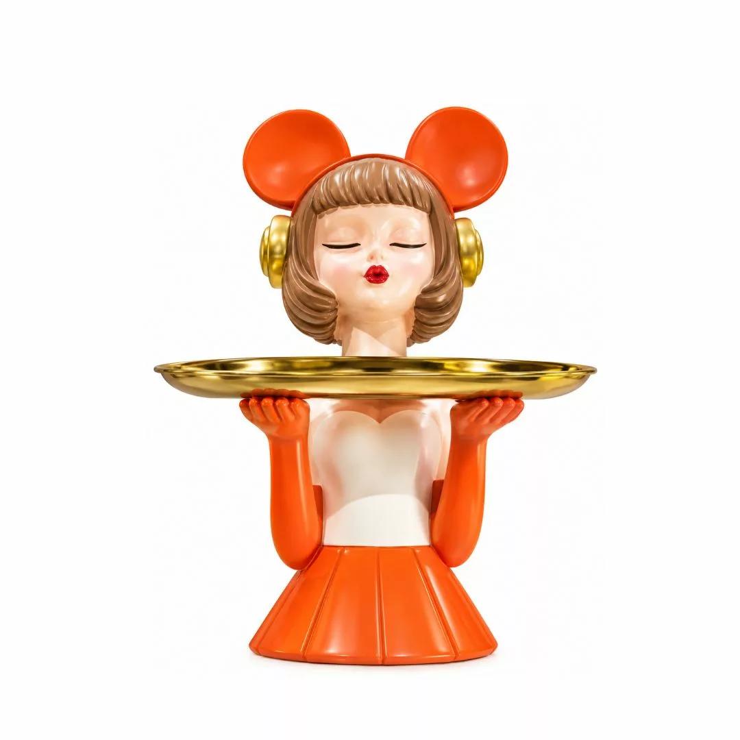 Vide-Poche Soléa Figurine Décorative & Doré H35 cm