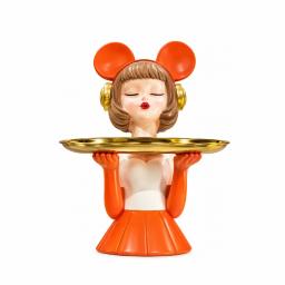Vide-Poche Soléa Figurine Décorative & Doré H35 cm
