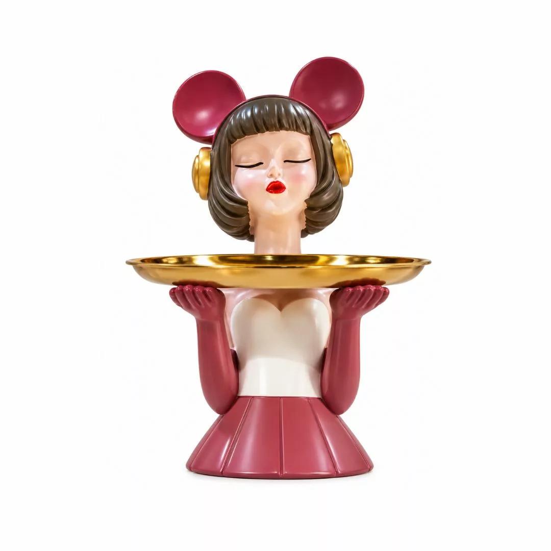 Vide-Poche Bella Figurine Décorative Chic & Doré H35 cm