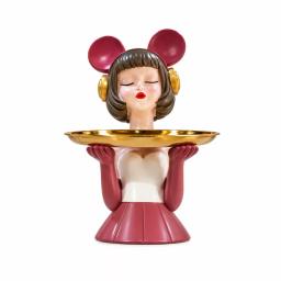 Vide-Poche Bella Figurine Décorative Chic & Doré H35 cm