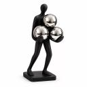 Statuette décorative contemporaine Silhouette noire