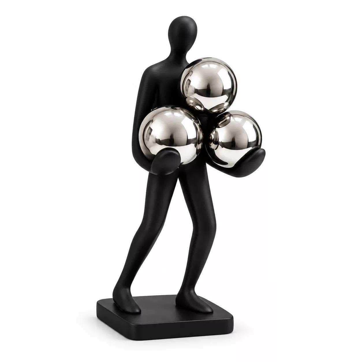 Statuette décorative contemporaine Silhouette noire