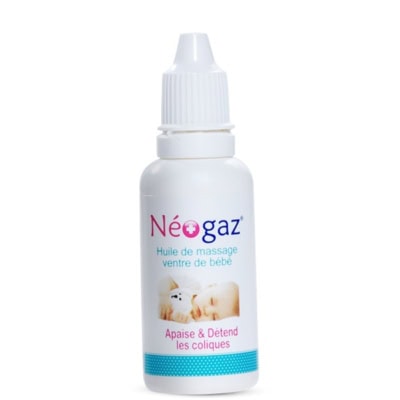 Huile de massage ventre de bébé