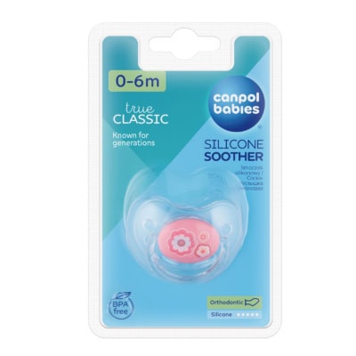 Canpol Sucette Orthodontique en Silicone 0-6 Mois