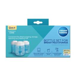 Canpol Babies Ensemble de Pots pour la Conservation du Lait Maternel, 3x 35 235