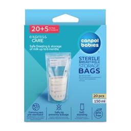 Canpol Sacs de Conservation du Lait Maternel 25 pièces 70 001