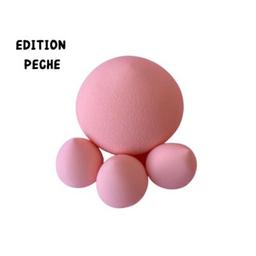 Azal Lot De 4 Éponges Fruit Pêche