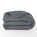 couette grise 2 places foncé 220×240