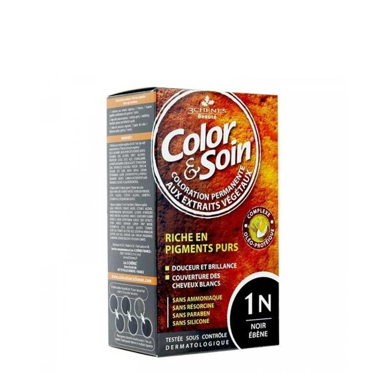 Chênes Color & Soin Coloration Cheveux Ébène 1N