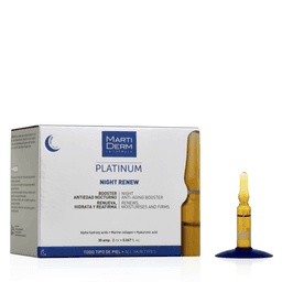 MartiDerm Platinum Night Renew Ampoules Régénatrices 10 Ampoules Unidoses