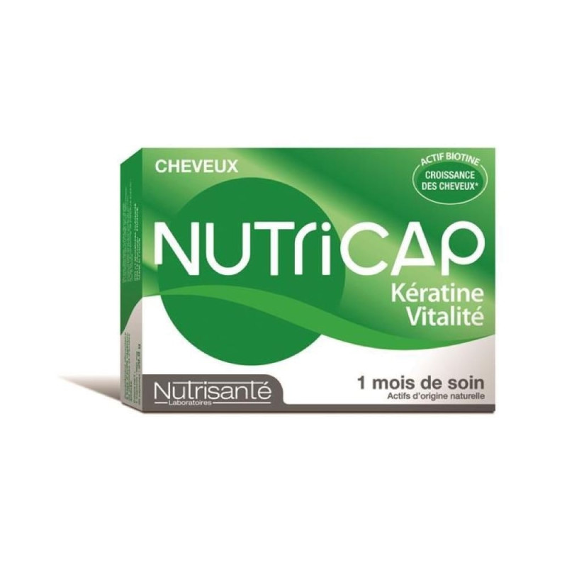 Complément Alimentaire Kératine Vitalité Nutricap 30 Capsules
