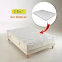 Sur-Matelas 2 en 1 Confortable Pas Cher