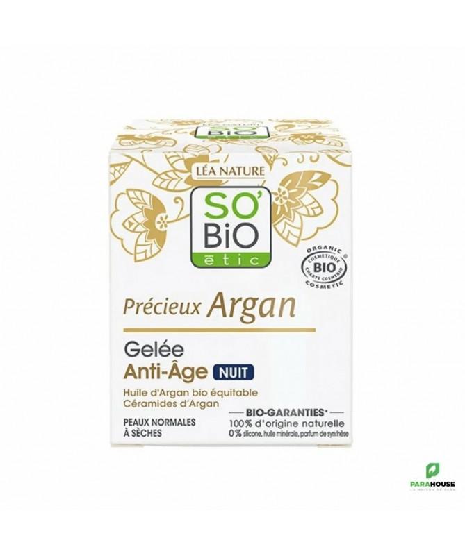 SO BIO PRECIEUX ARGAN GELEE ANTI AGE DE NUIT
