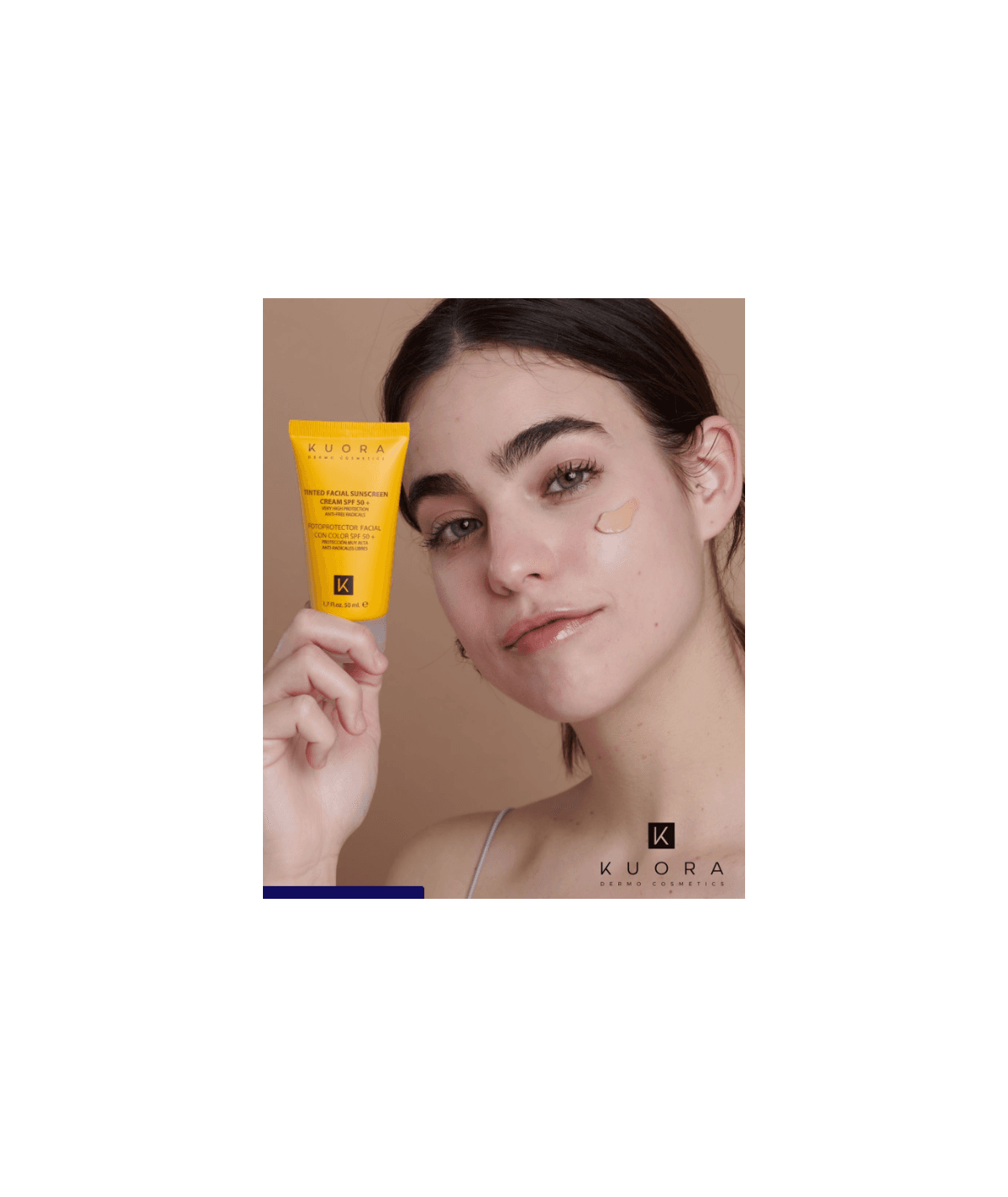KUORA ECRAN TEINTE SPF50+