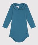 Body MANCHES LONGUES COL CLAUDINE EN COTON BÉBÉ