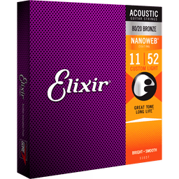 ELIXIR- 11027 JEU DE CORDES ACOUSTIQUE CUSTOM LIGHT 11-52