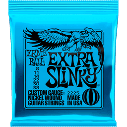 ERNIE BALL EXTRA SLINKY 8-38 JEU DE CORDES ÉLECTRIQUE
