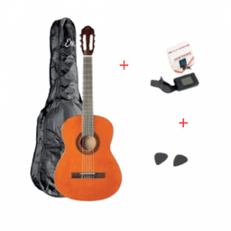 GUITARE CLASSIQUE EKO CS10 NATURAL + SAC + ACCESSOIRES