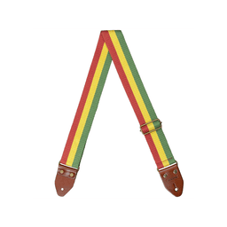 CASCHA SANGLE DE GUITARE EN COTON RASTA