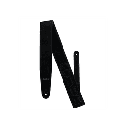 SANGLE DE GUITARE EN CUIR NOIRE