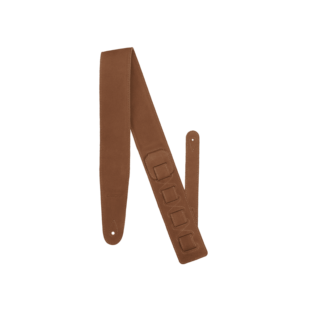 SANGLE DE GUITARE EN CUIR MARRON