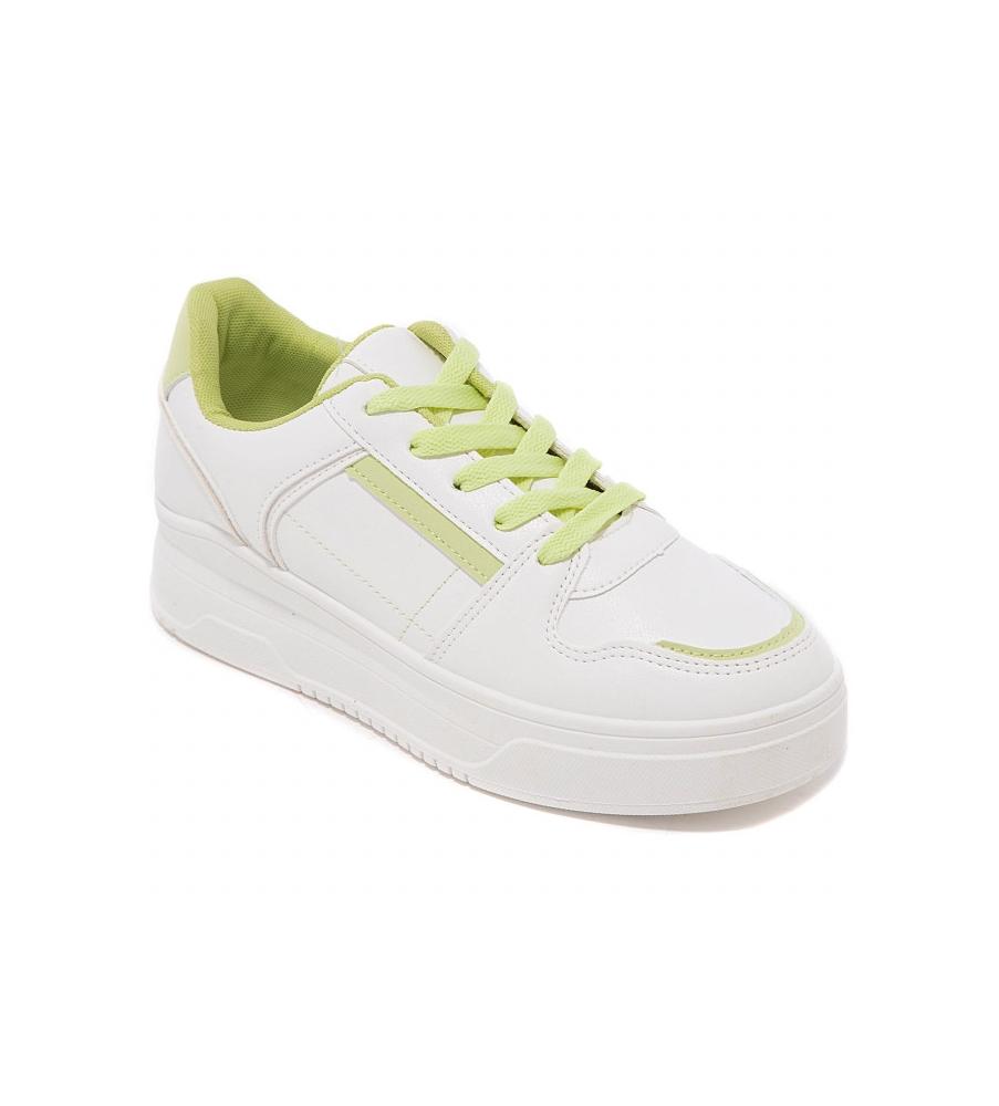 SHOES £ BAGS COLLECTION SNEAKERS A LACETS VERTS