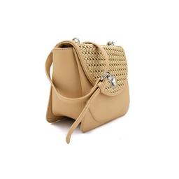 MIGATO-Sac porté épaule tissé beiges