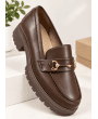 SHOES £ BAGS COLECTION-Mocassins Femme Marron