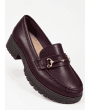 SHOES £ BAGS COLECTION-Mocassins Femme Aubergine