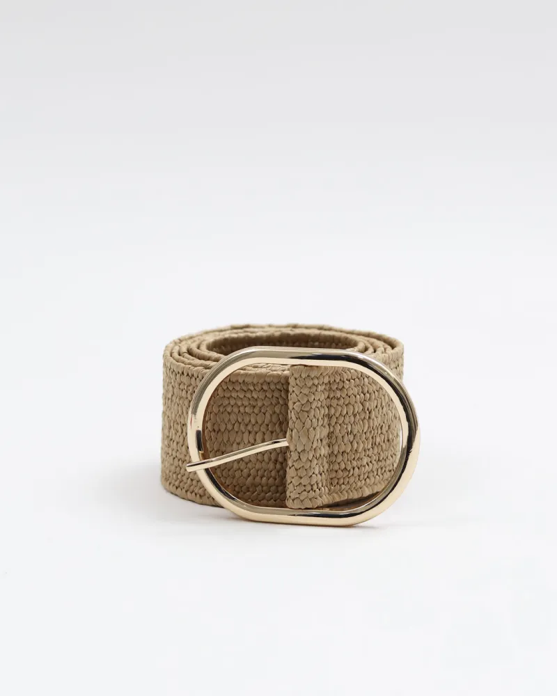 Ceinture en raphia à boucle