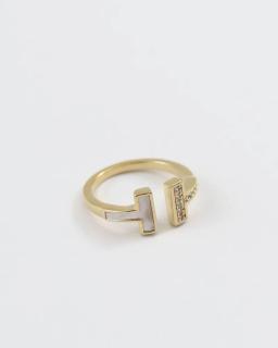 Bague ajustable ornée de