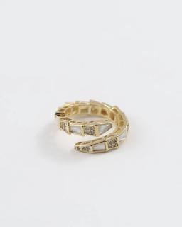 Bague serpent ornée de strass