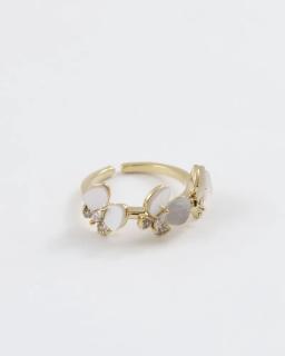 Bague avec papillon nacré