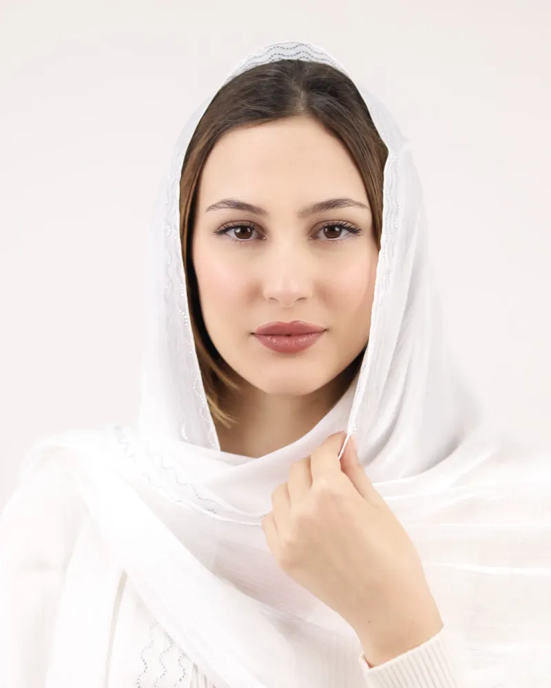 Foulard à Détail en Strass