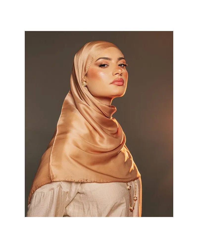 Foulard brillant unicolore