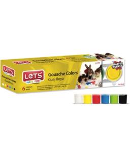 LETS GOUACHE PAINT 6*25MG