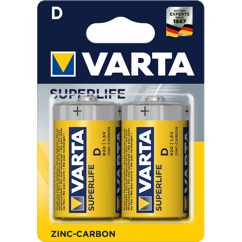 Piles Varta Superlife D R.5V