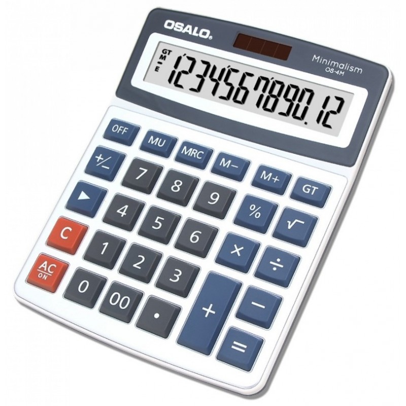 Calculatrice de bureau 12 chiffres OSALO OS-4M