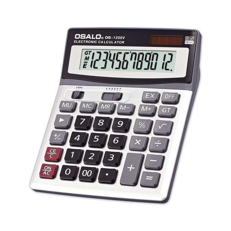 Calculatrice de bureau 12 chiffres OSALO OS-1200V