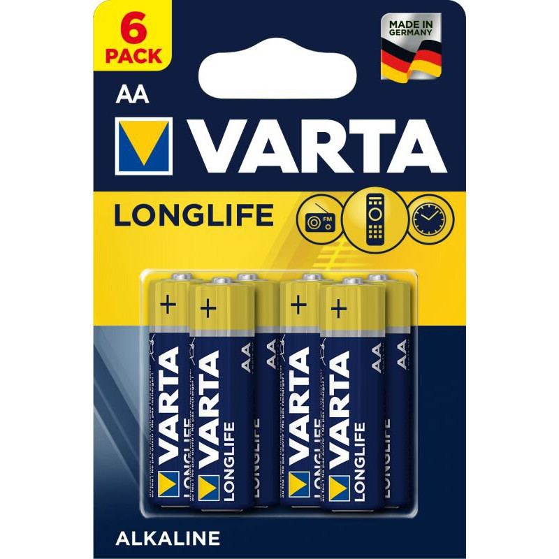 Piles alcalines Varta LongLife AA