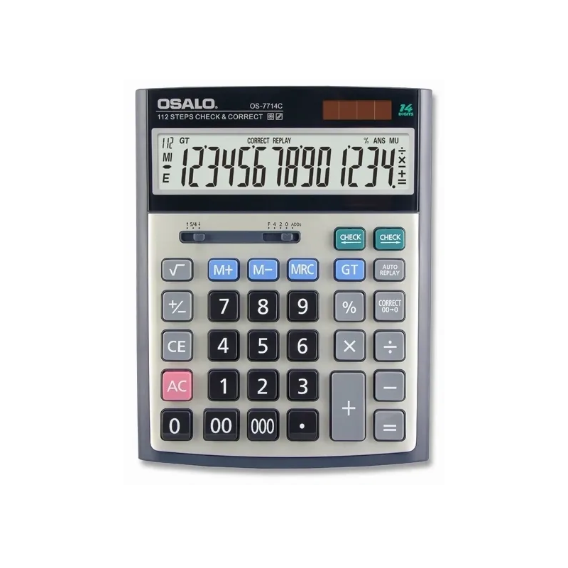Calculatrice de bureau Osalo OS-7714C 14 Digits