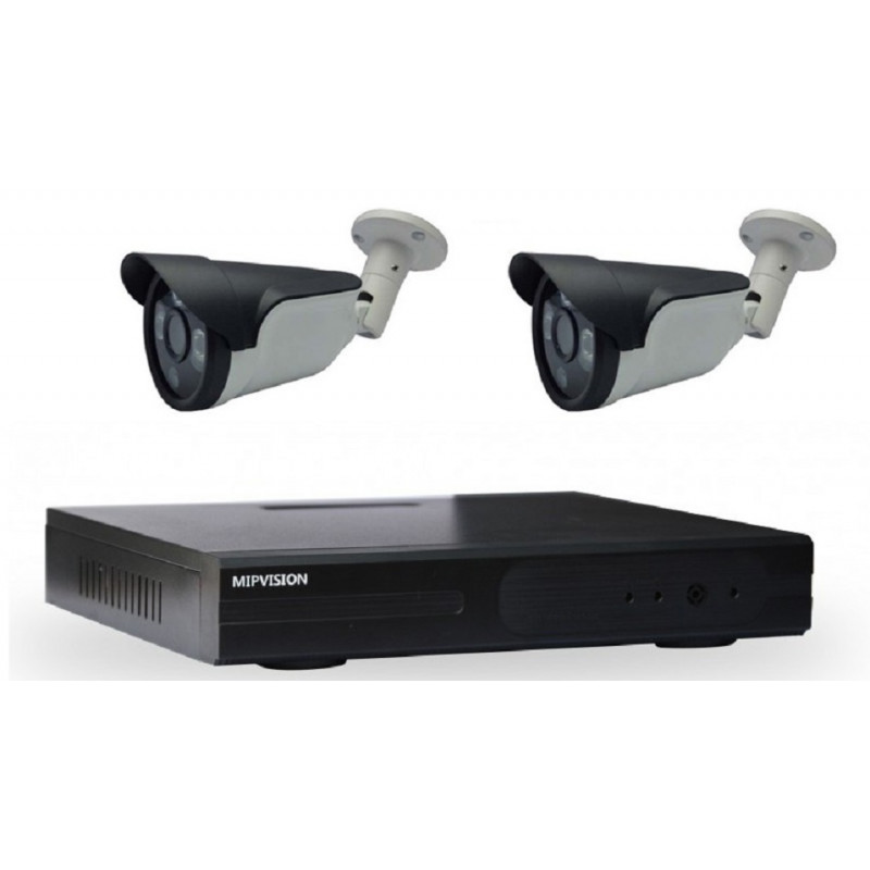 DVR AHD 4 canaux + 2 Caméras Externes 5MP