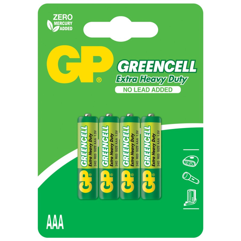 Piles GP Greencell Extra Heavy Duty AAA 1.5V