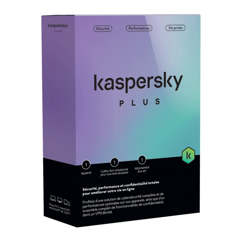 Antivirus Kaspersky plus 5 poste 1 an